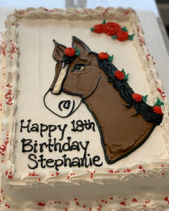 Horse Head Cake (1/2 sheet)