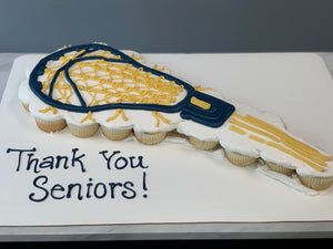 Lacrosse Cupcake Cake (24 cupcakes)