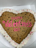 Heart Chocolate Chip Cookie Cake