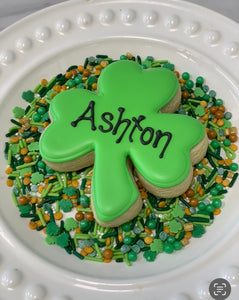 Shamrock Sugar Cookies