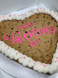 Heart Chocolate Chip Cookie Cake